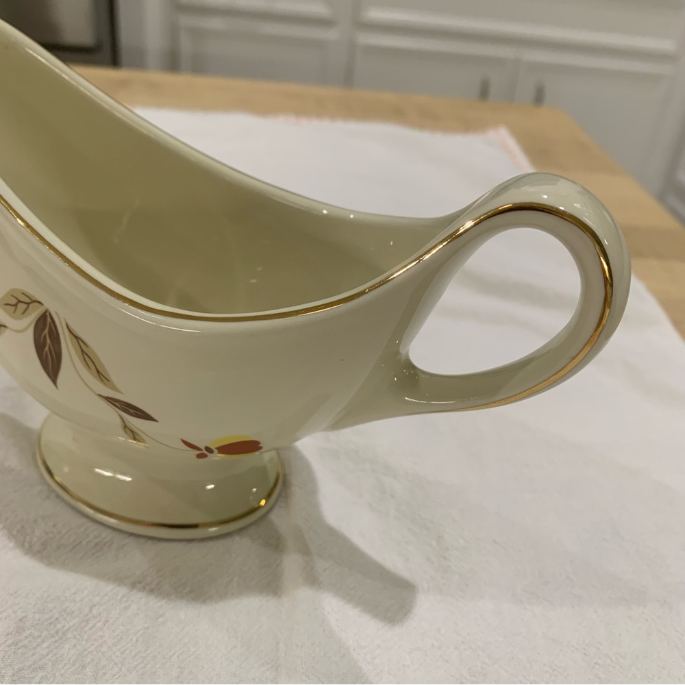 Hall’s China Autumn Leaf Open Sauce Boat - Picture 6 of 11